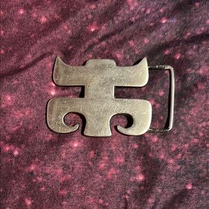Silver Designer Belt Buckle
